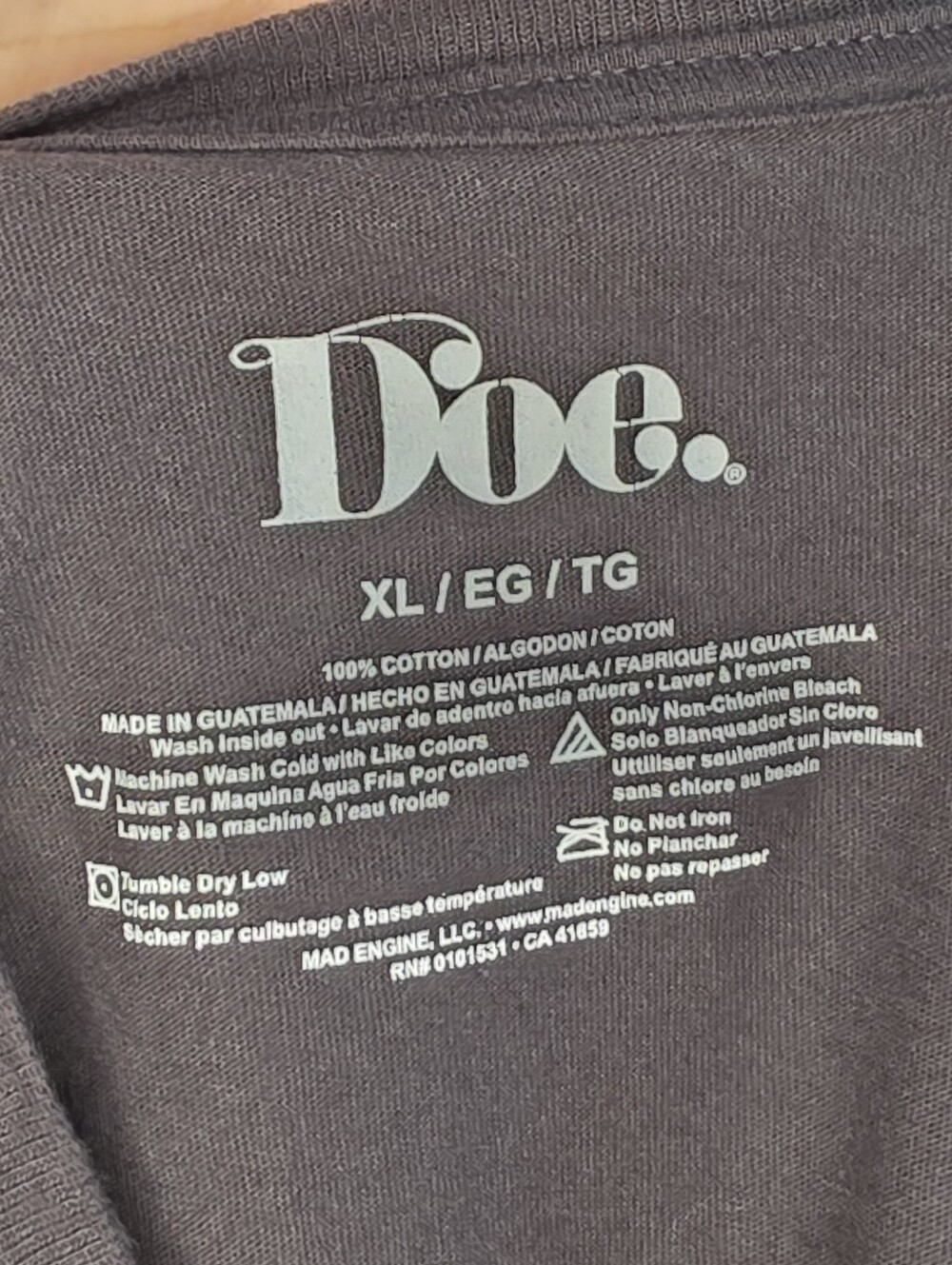 Target Wyoming Graphic Tee Short Sleeve Charcoal Gray Cotton XL - Picture 6 of 6
